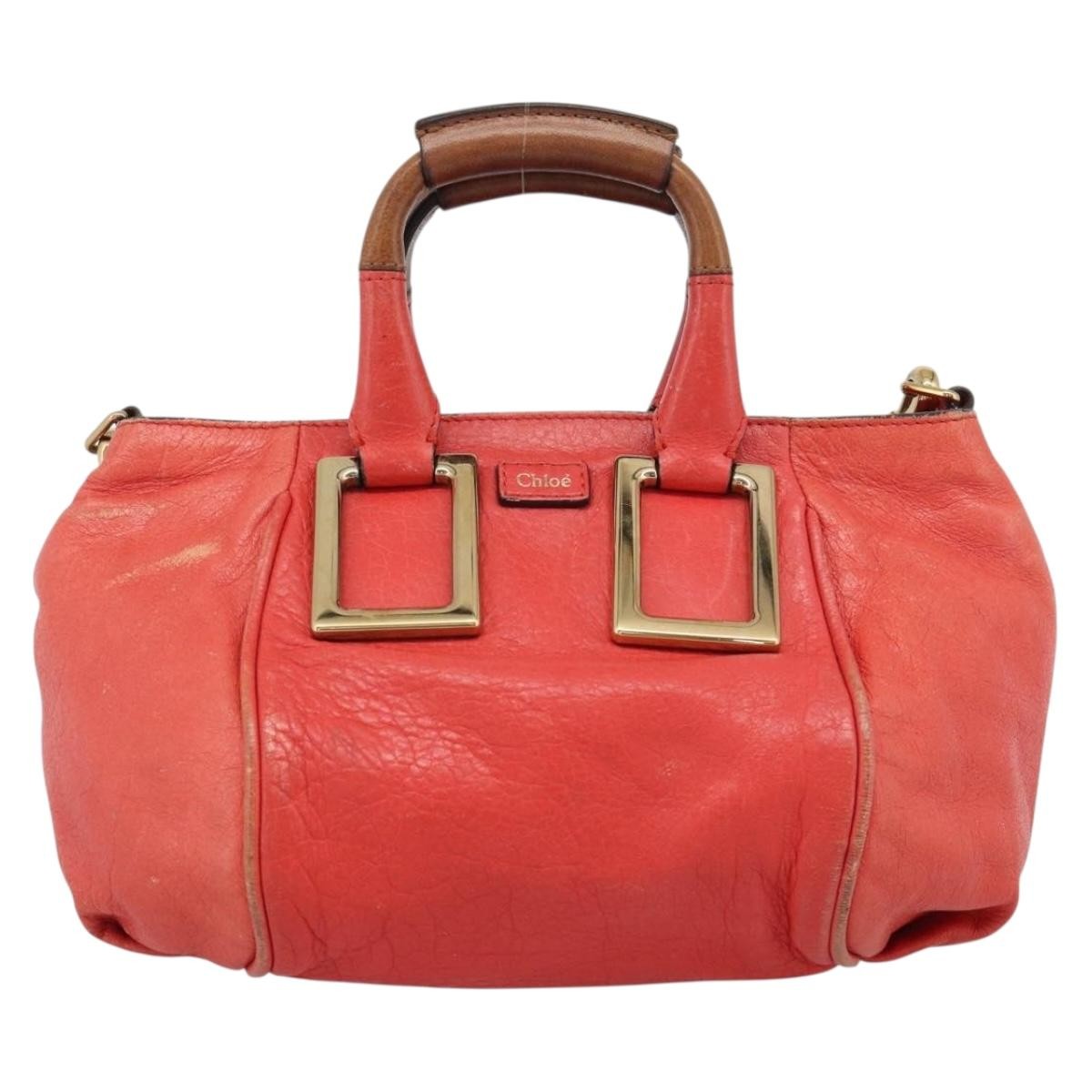 Chloe Ethel Leather Red Leather Handbag (Pre-Owned)