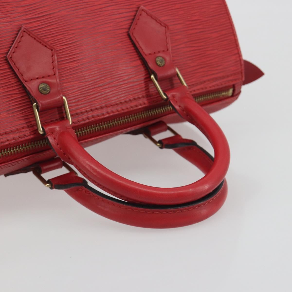 Louis Vuitton Speedy Epi Leather Red Leather Handbag (Pre-Owned)