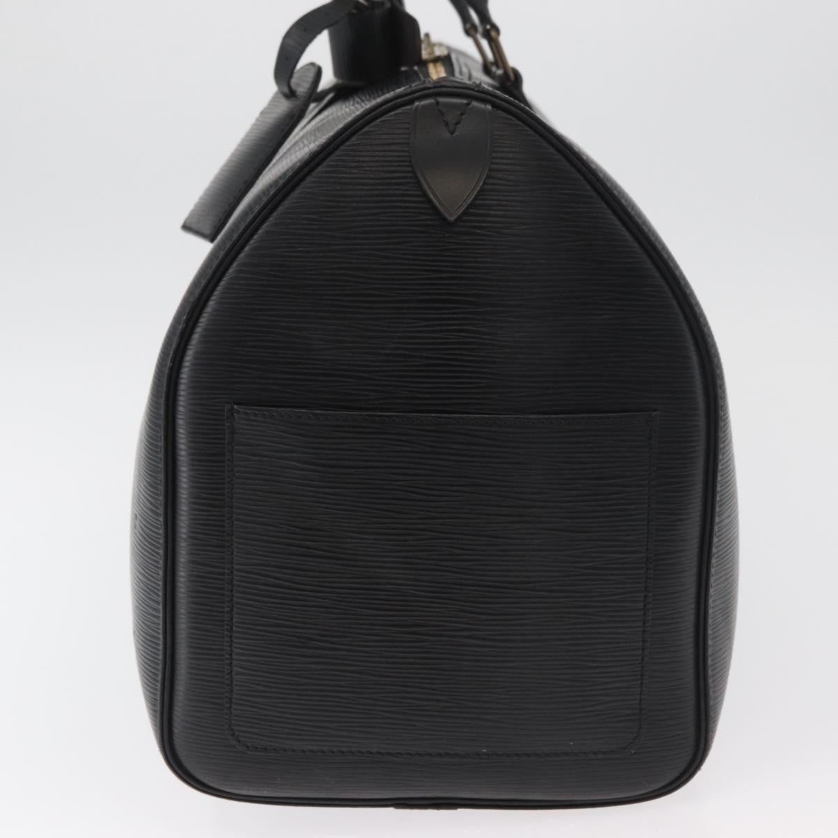 Louis Vuitton Keepall Epi Leather Black Leather Travel Bag Bag (Pre-Owned)