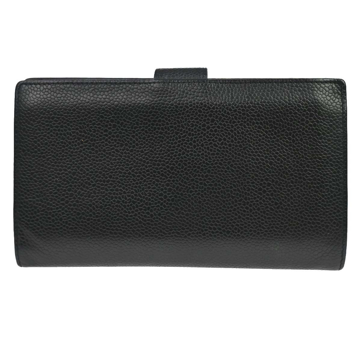 Chanel Timeless Cc French Caviar Black Leather Wallets Accessory (Pre-Owned)