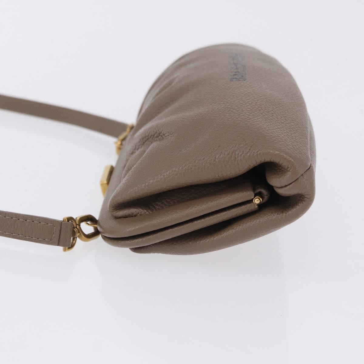 Balenciaga Cloud Clutch Leather Beige Leather Clutche & Pouche Bag (Pre-Owned)