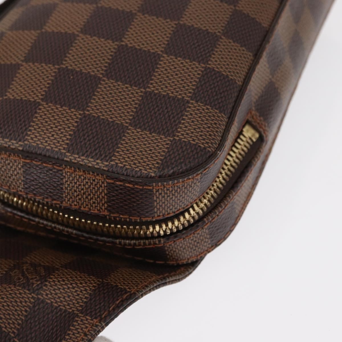 Louis Vuitton Geronimos Waist Damier Ebene Brown Canvas Clutche & Pouche Bag (Pre-Owned)