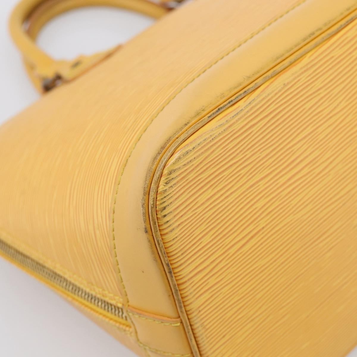 Louis Vuitton Vintage Alma Epi Leather Yellow Leather Handbag (Pre-Owned)