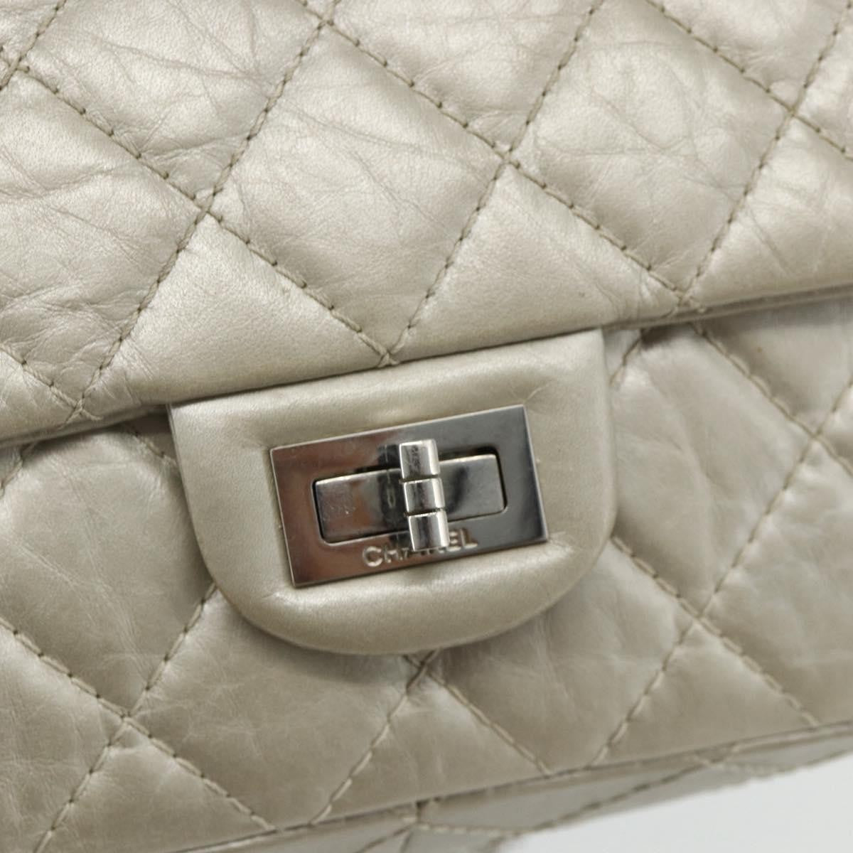 Chanel Reissue 2.55 Aged Calfskin Silver Calfskin Shoulder Bag Bag (Pre-Owned)