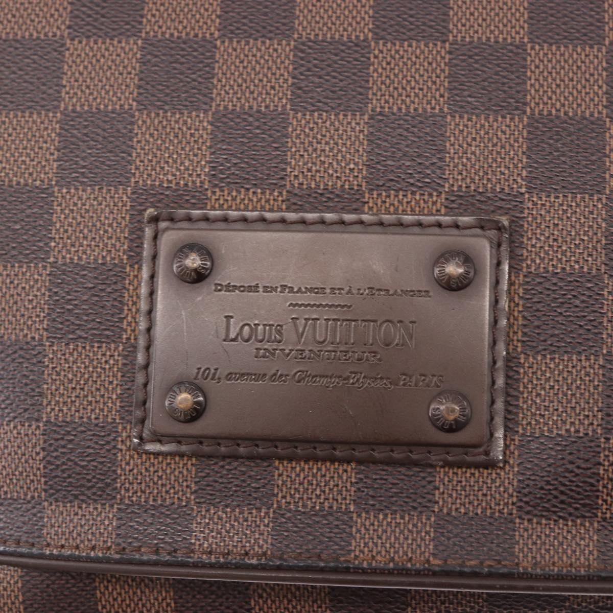 Louis Vuitton Brooklyn Damier Ebene Brown Canvas Shoulder Bag Bag (Pre-Owned)