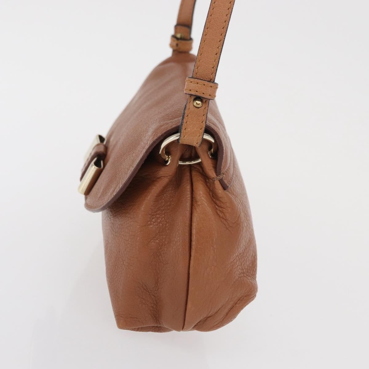 Chloe Lily Leather Brown Leather Shoulder Bag Bag (Pre-Owned)