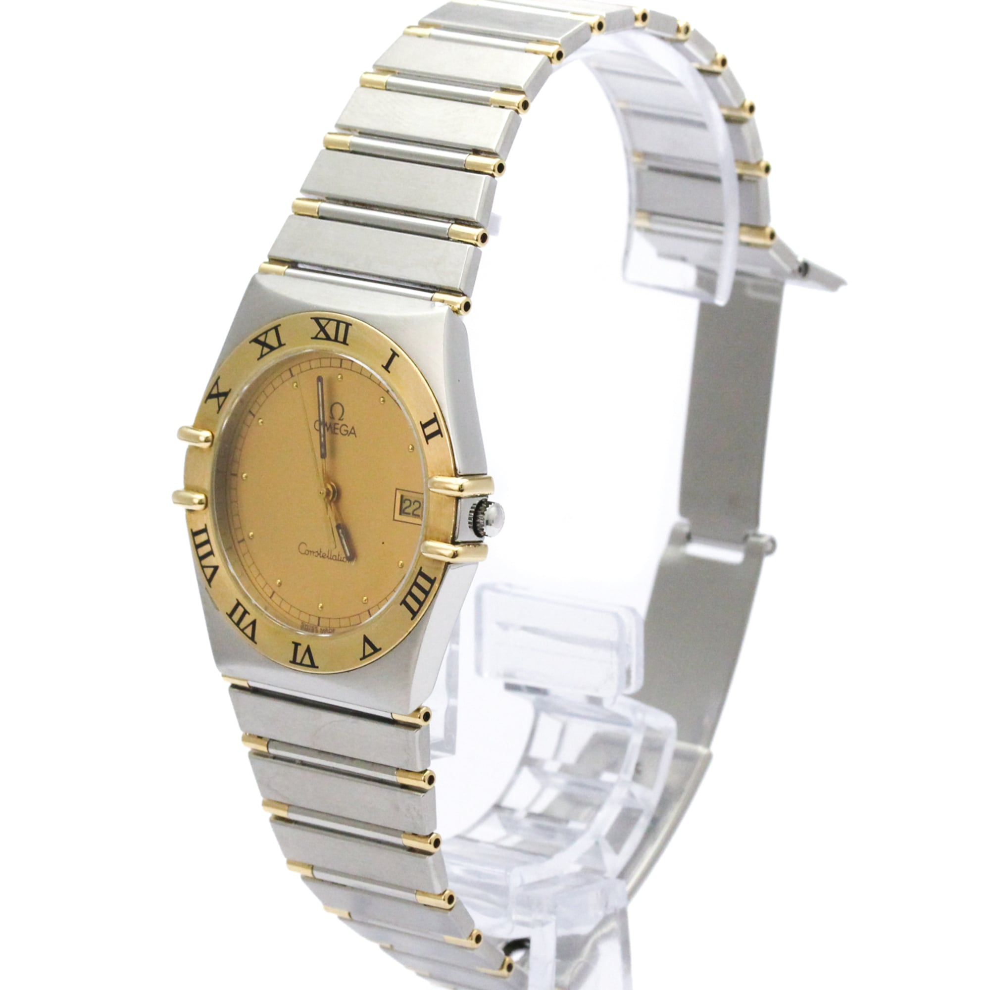 Omega Constellation Quartz Stainless Steel And Yellow Gold Watch (Pre-Owned)