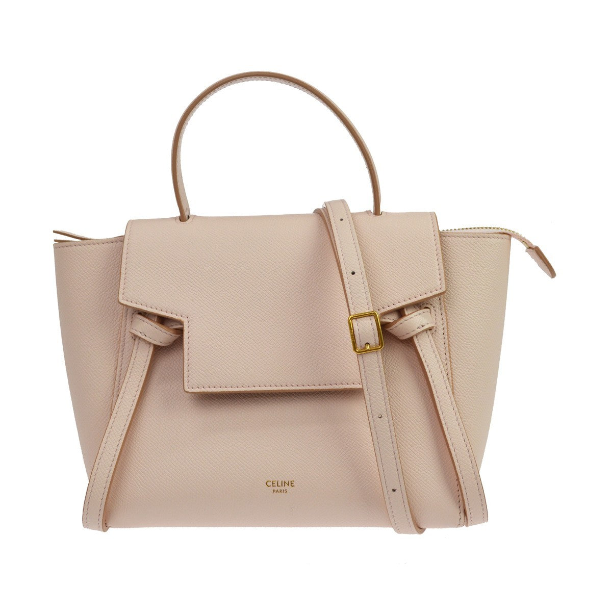 Celine Belt Leather Pink Leather Handbag (Pre-Owned)