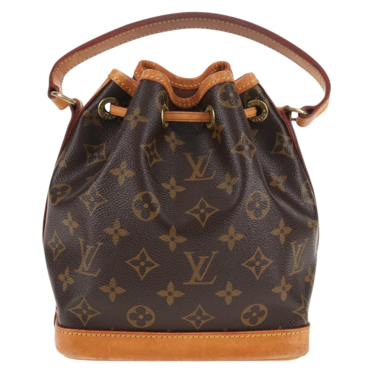 Louis Vuitton Petit Noe Nm Monogram Canvas Brown Canvas Handbag (Pre-Owned)