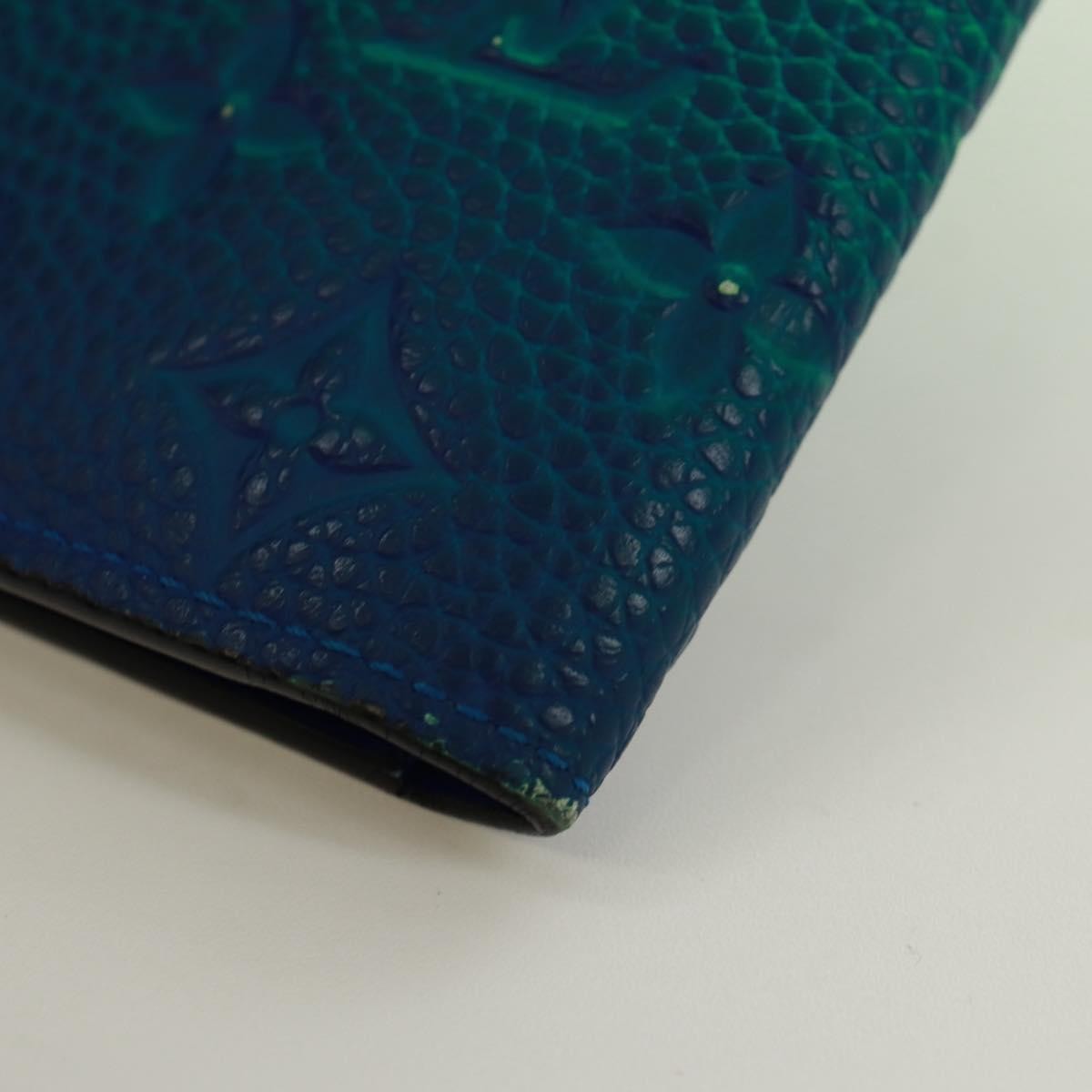 Louis Vuitton Brazza Limited Edition Illusion Monogram Taurillon Leather Green Leather Wallets Accessory (Pre-Owned)