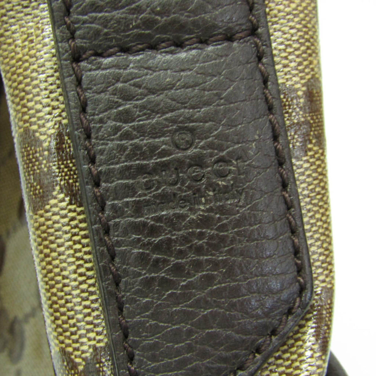 Gucci Front Pocket Messenger Gg Canvas And Leather Beige Canvas Shoulder Bag Bag (Pre-Owned)