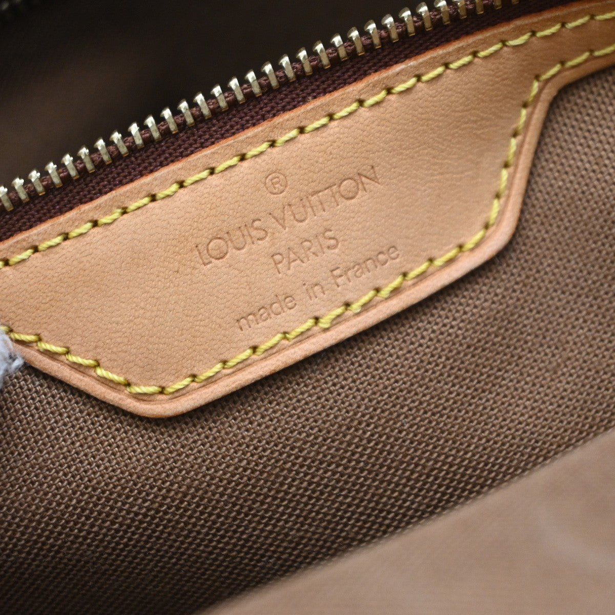 Louis Vuitton Cabas Mezzo Monogram Canvas Brown Canvas Tote Bag Bag (Pre-Owned)