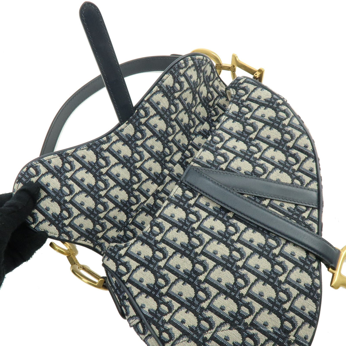 Christian Dior Saddle Oblique Canvas Multicolour Canvas Handbag (Pre-Owned)