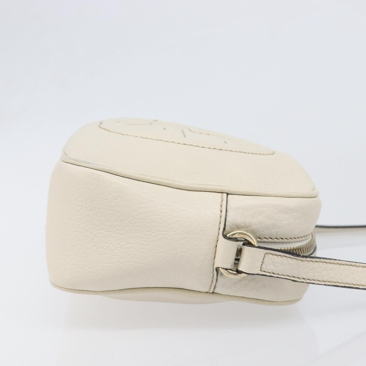 Gucci Soho Disco Leather White Leather Shoulder Bag Bag (Pre-Owned)