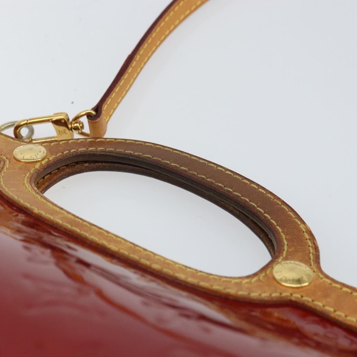 Louis Vuitton Roxbury Drive Monogram Vernis Red Patent_Leather Handbag (Pre-Owned)