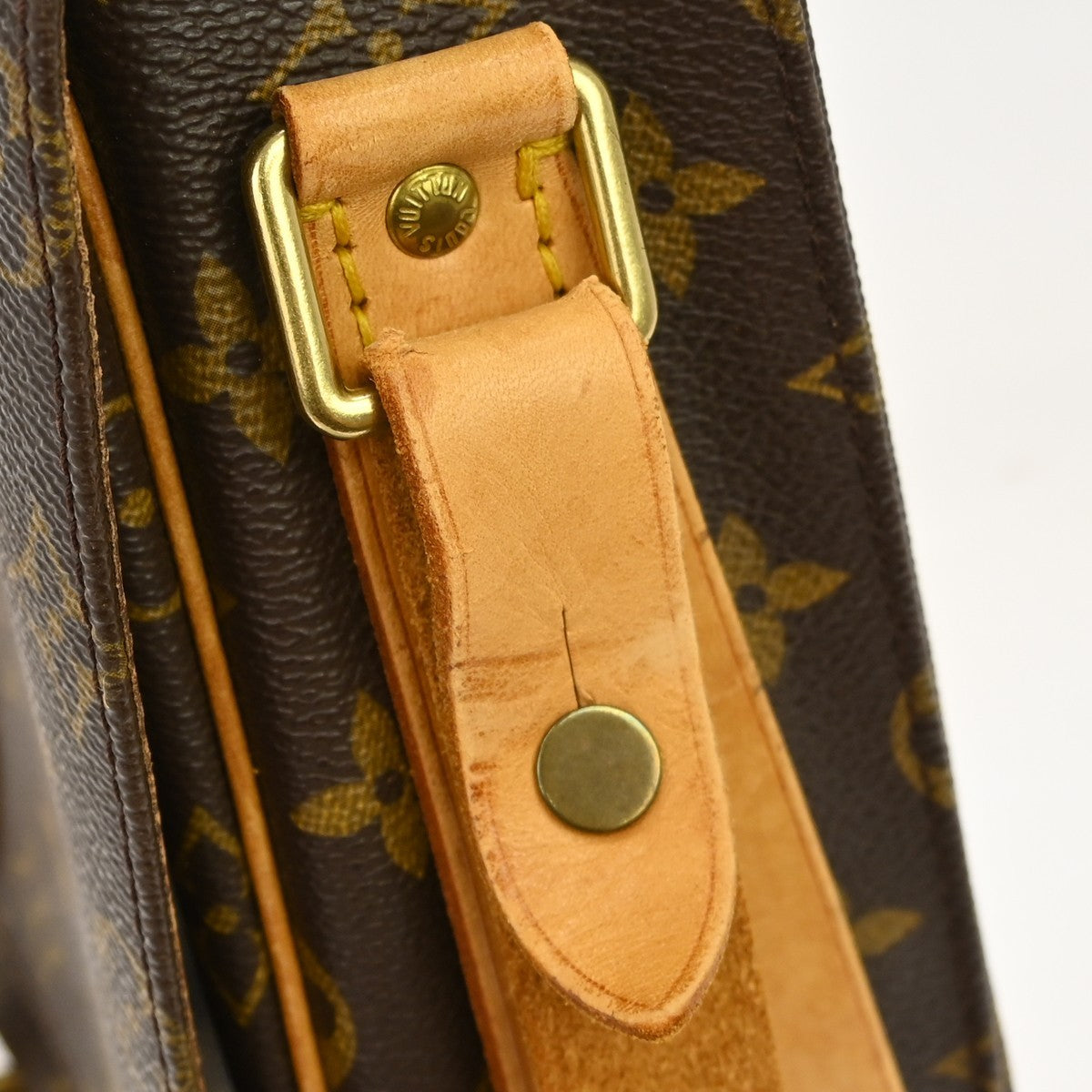 Louis Vuitton Cartouchiere Monogram Brown Canvas Shoulder Bag Bag (Pre-Owned)