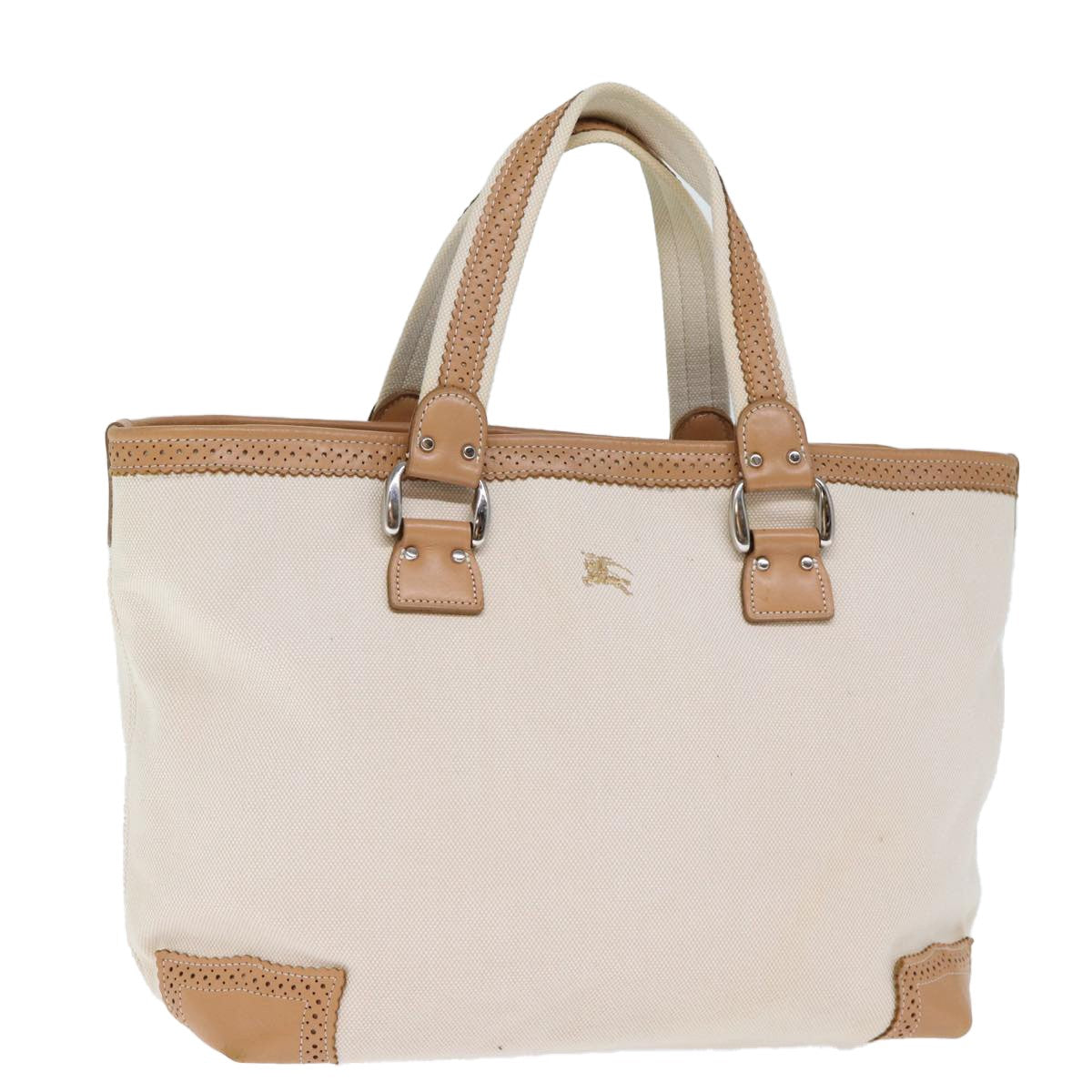 Burberry Blue Label Canvas Beige Canvas Tote Bag Bag (Pre-Owned)