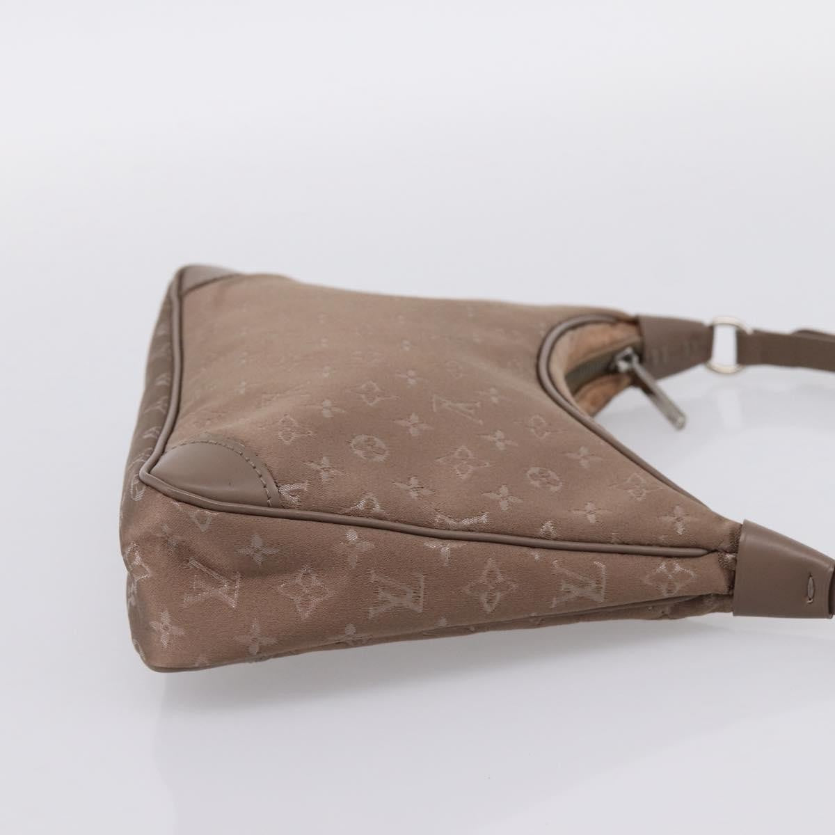 Louis Vuitton Boulogne Monogram Satin Beige Canvas Handbag (Pre-Owned)
