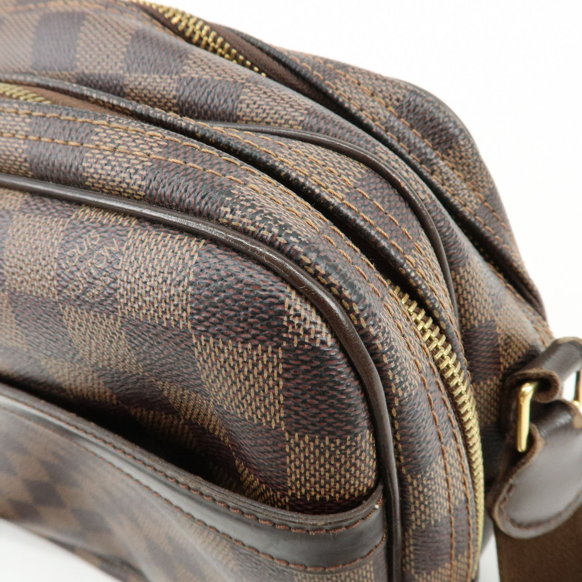 Louis Vuitton Reporter Damier Brown Canvas Shoulder Bag Bag (Pre-Owned)