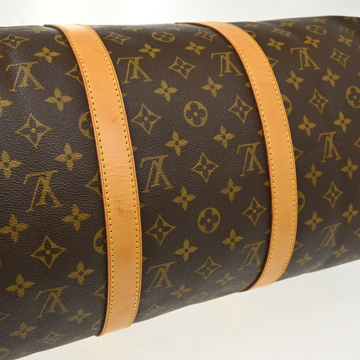 Louis Vuitton Keepall Monogram Canvas Brown Canvas Travel Bag Bag (Pre-Owned)