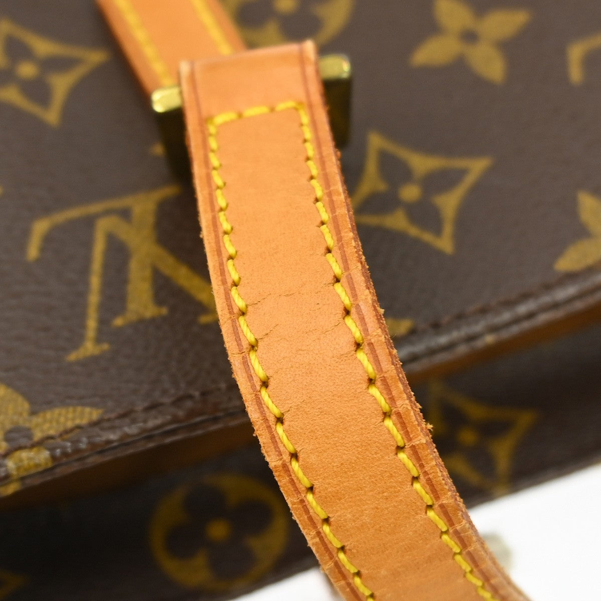 Louis Vuitton Vavin Monogram Empreinte Leather Brown Canvas Handbag (Pre-Owned)
