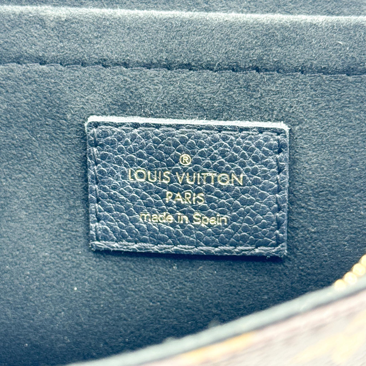 Louis Vuitton Vavin Chain Wallet Nm Monogram Empreinte Leather Black Canvas Shoulder Bag Bag (Pre-Owned)