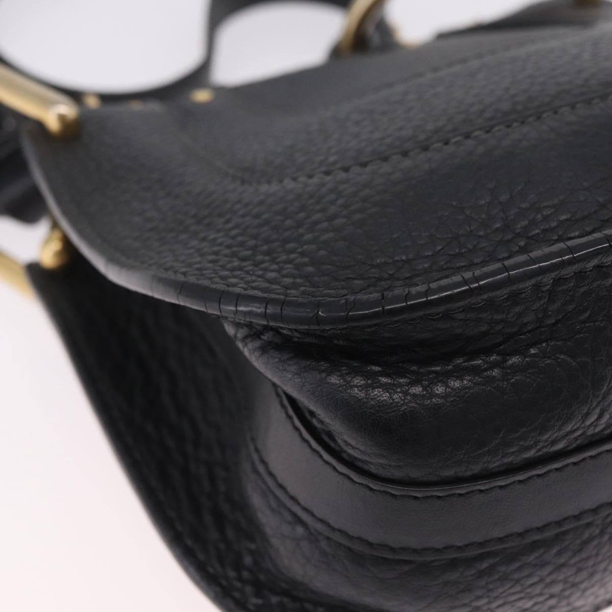 Chloe Hayley Hobo Leather Black Leather Shoulder Bag Bag (Pre-Owned)