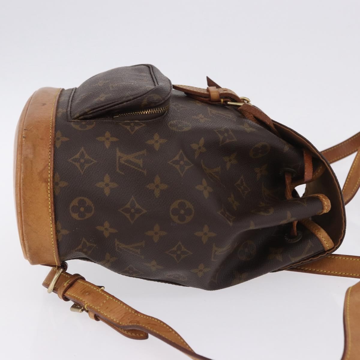 Louis Vuitton Vintage Montsouris Monogram Canvas Brown Canvas Backpack Bag (Pre-Owned)