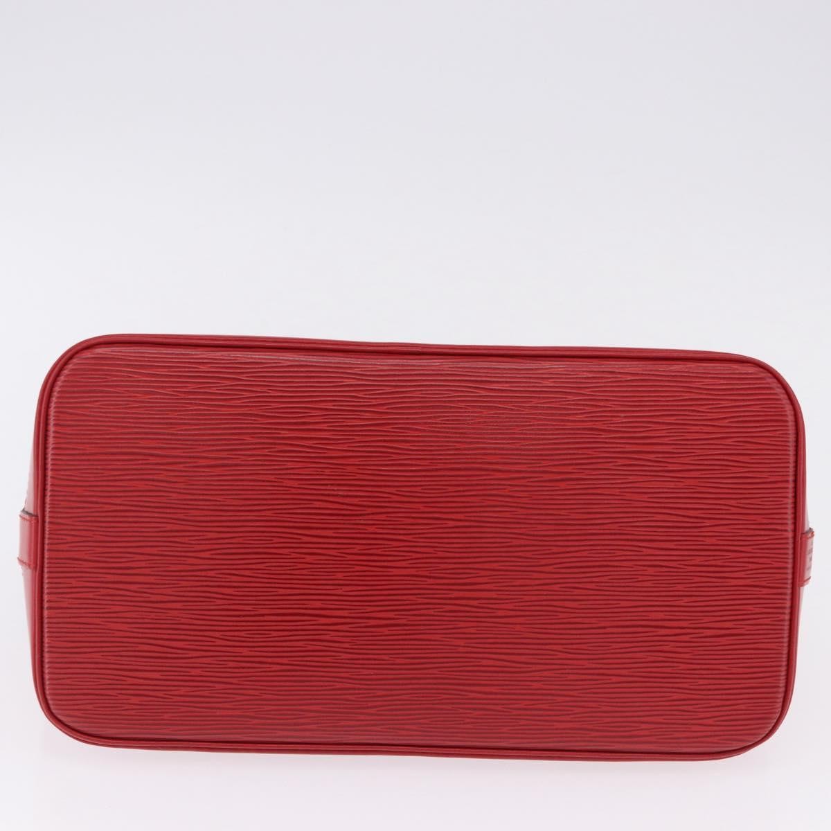 Louis Vuitton Alma Epi Leather Red Leather Handbag (Pre-Owned)