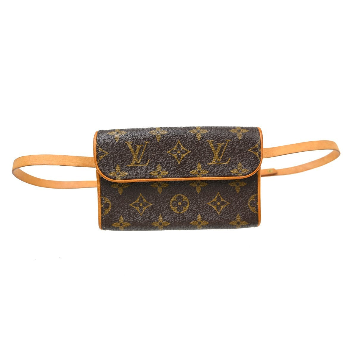 Louis Vuitton Florentine Monogram Brown Canvas Clutche & Pouche Bag (Pre-Owned)