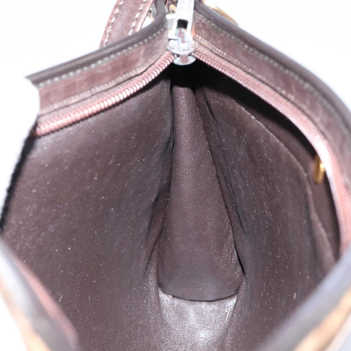 Christian Dior Vintage Trotter Diorissimo Canvas Brown Canvas Shoulder Bag Bag (Pre-Owned)