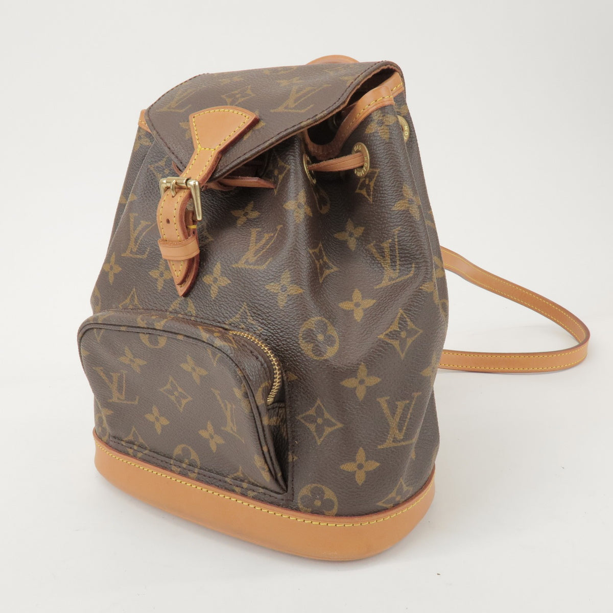 Louis Vuitton Vintage Montsouris Monogram Canvas Brown Canvas Backpack Bag (Pre-Owned)