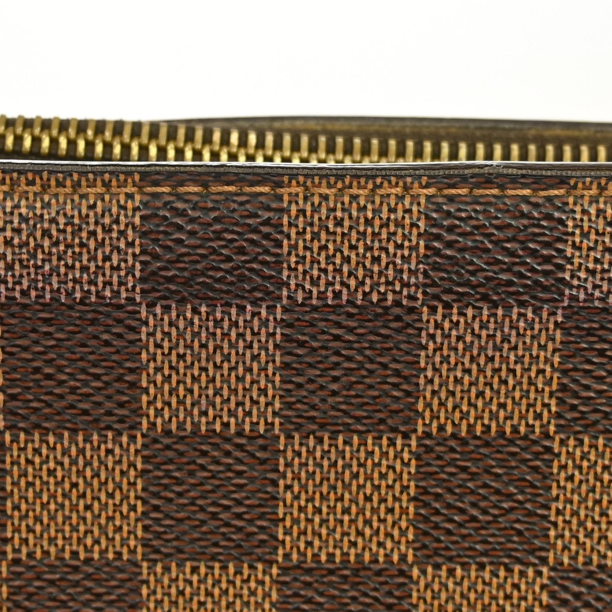 Louis Vuitton Pochette Saint Louis Damier Ebene Brown Canvas Clutche & Pouche Bag (Pre-Owned)
