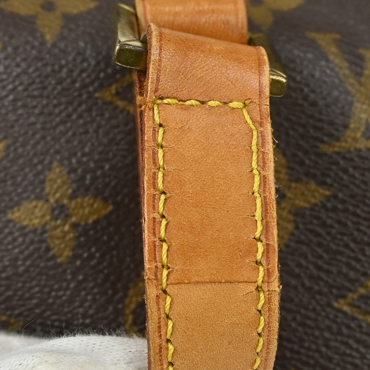Louis Vuitton Cabas Mezzo Monogram Canvas Brown Canvas Shoulder Bag Bag (Pre-Owned)