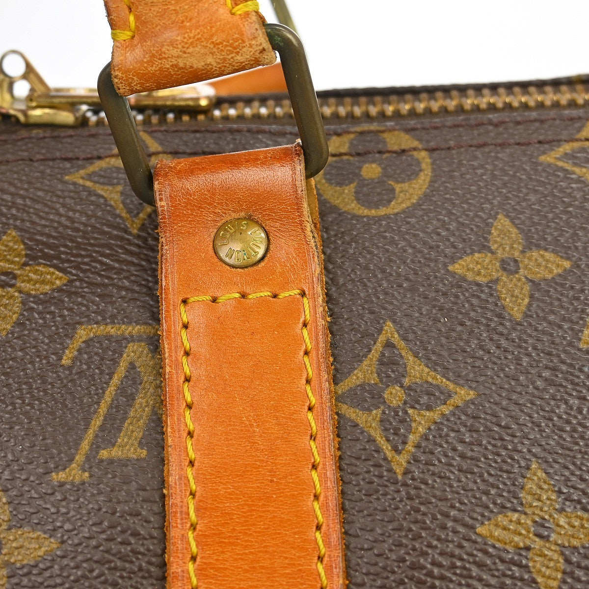 Louis Vuitton Keepall Monogram Canvas Brown Canvas Travel Bag Bag (Pre-Owned)