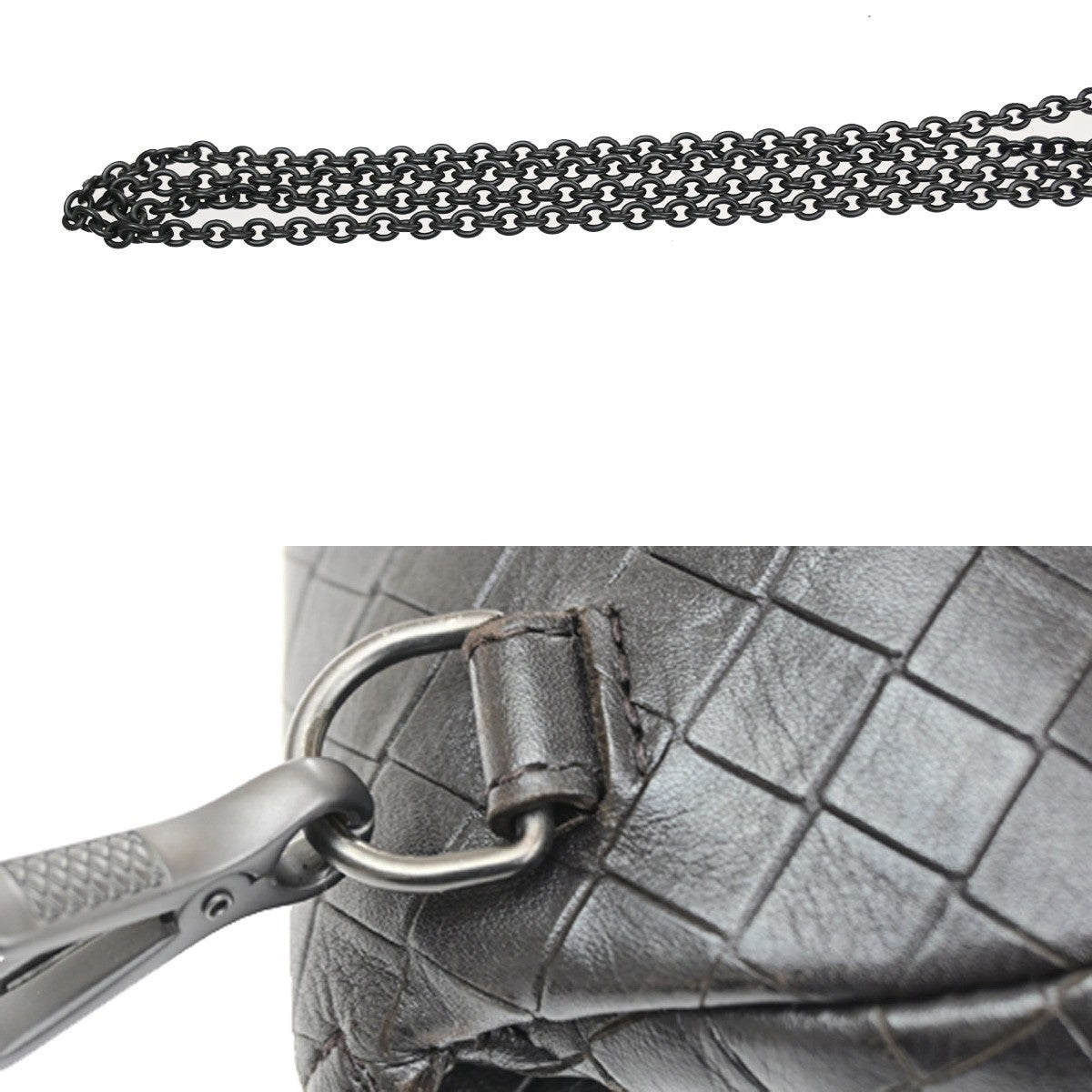 Bottega Veneta Expandable Chain Crossbody Leather Brown Leather Shoulder Bag Bag (Pre-Owned)