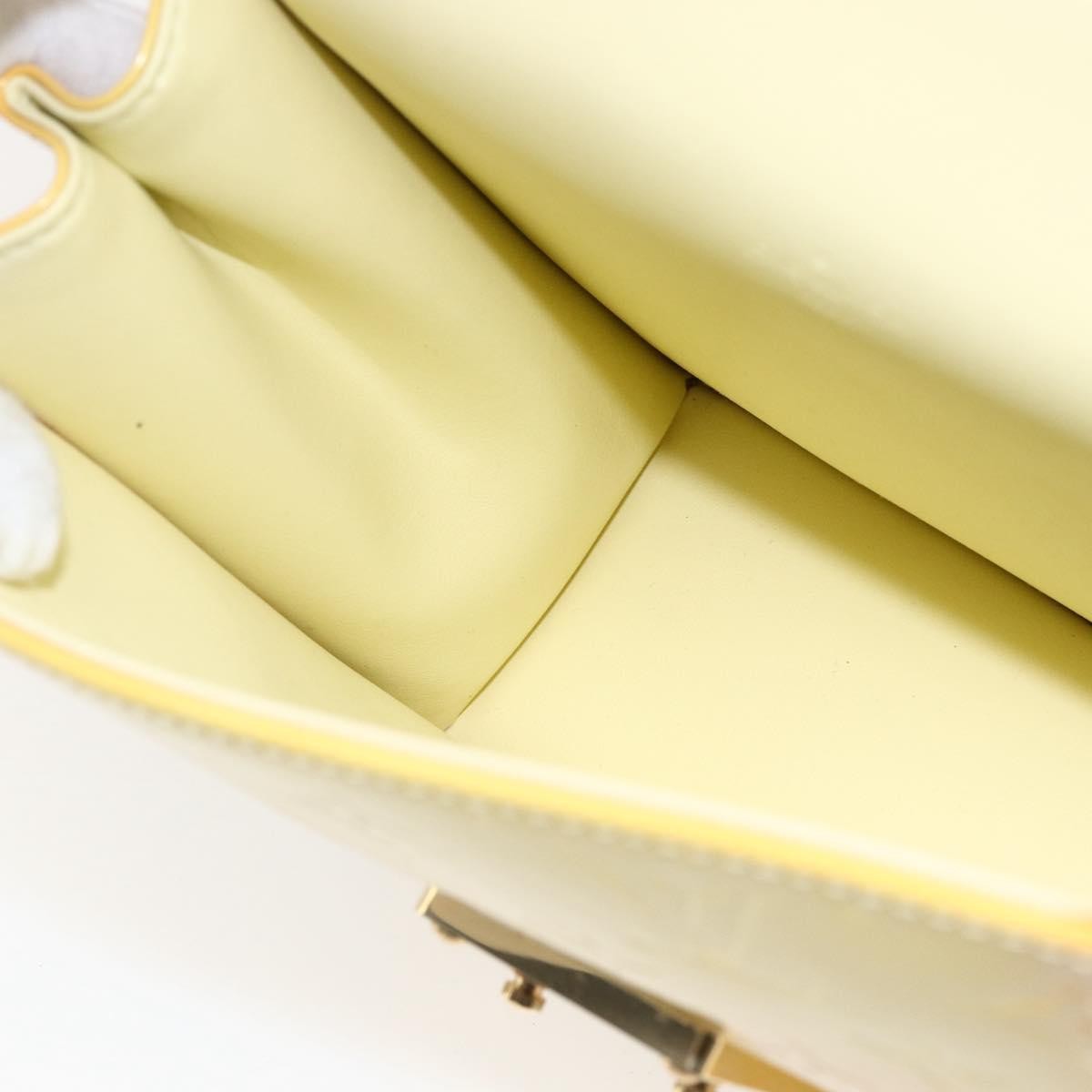 Louis Vuitton Spring Street Nm Patent Leather Yellow Patent_Leather Handbag (Pre-Owned)