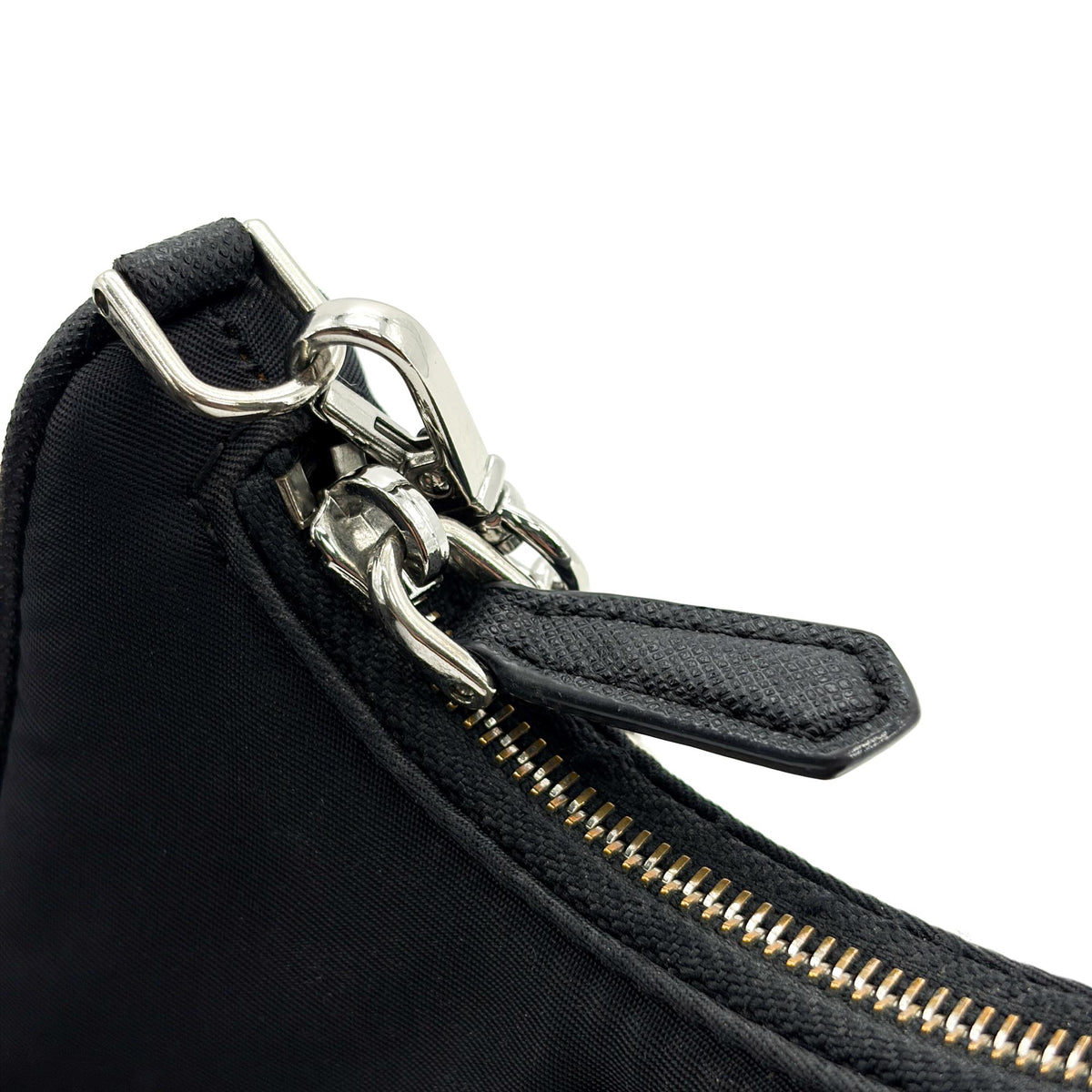 Prada Re-Edition Tessuto Black Nylon Shoulder Bag Bag (Pre-Owned)