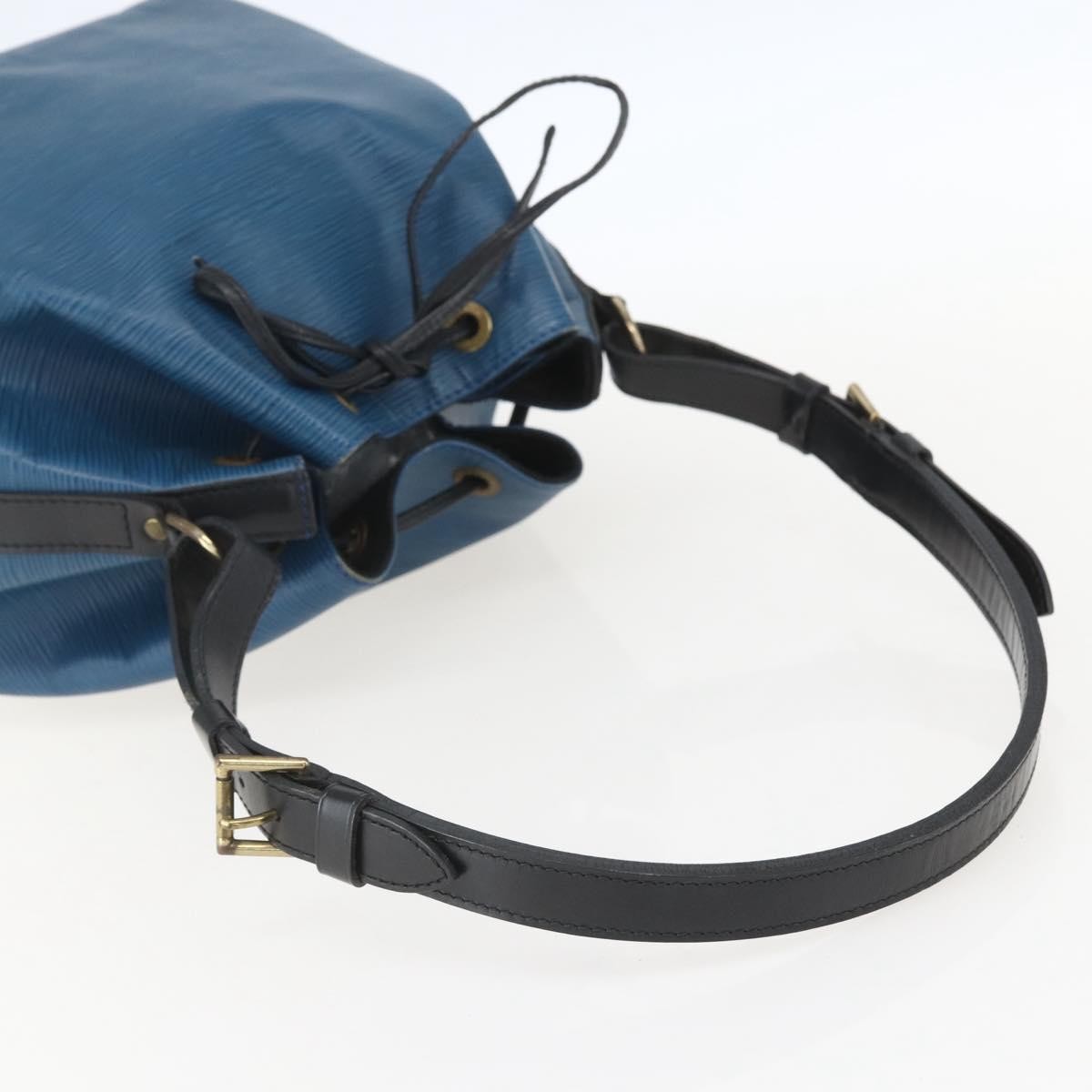 Louis Vuitton Bicolor Petit Noe Epi Leather Blue Leather Shoulder Bag Bag (Pre-Owned)