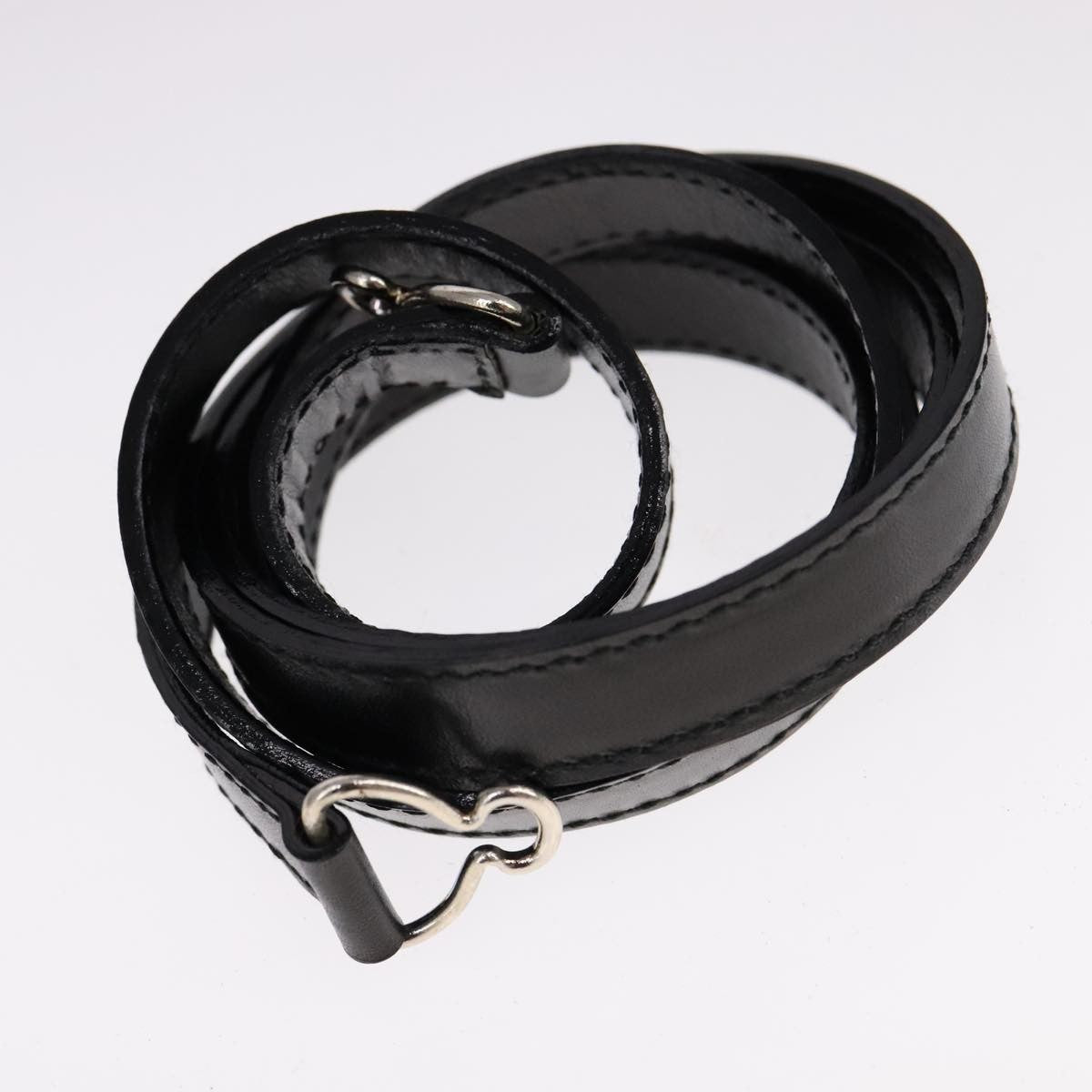 Salvatore Ferragamo Vintage Top Handle Leather Black Leather Handbag (Pre-Owned)