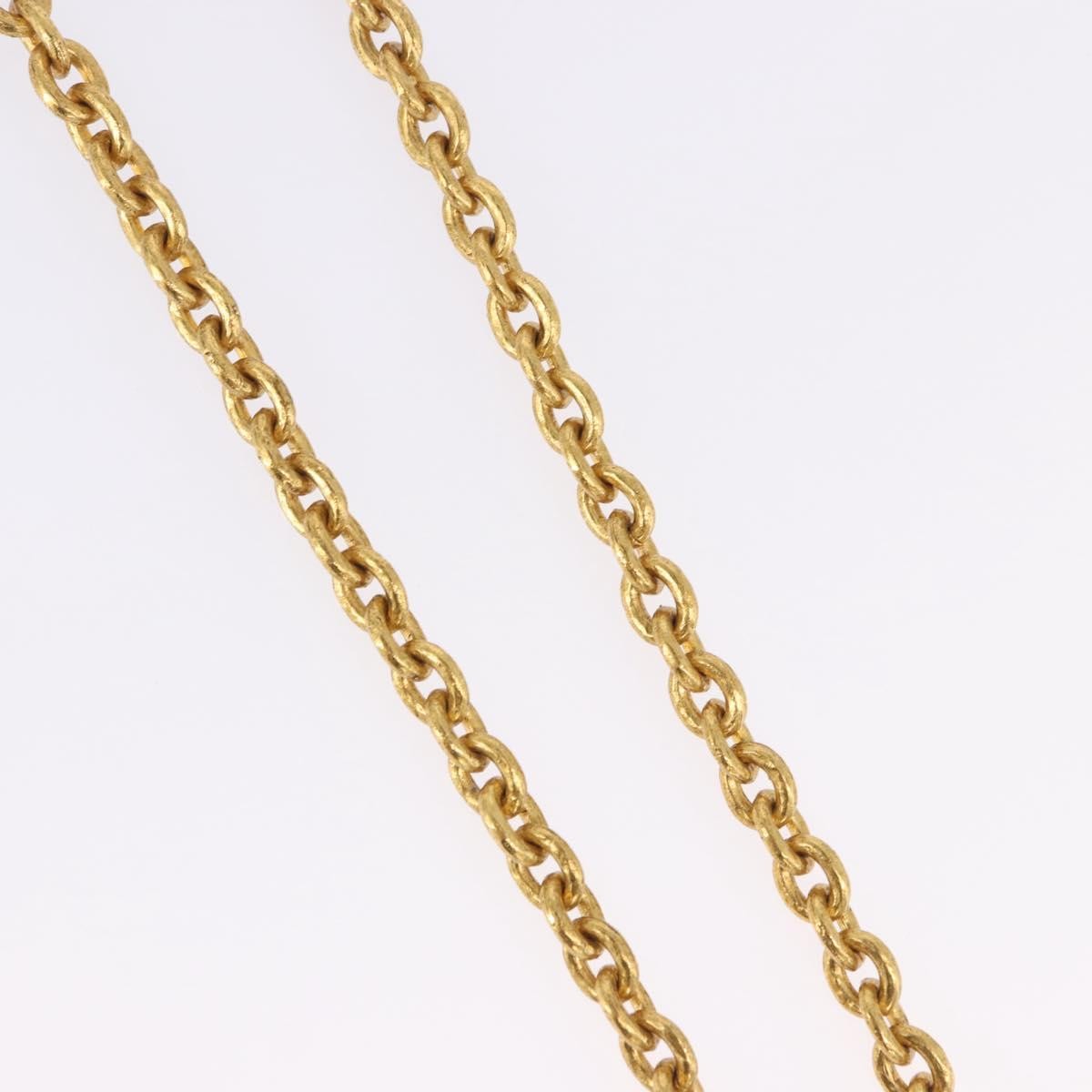 Chanel Vintage Triple Cc Chain Metal Gold Metal Necklace Jewelry (Pre-Owned)