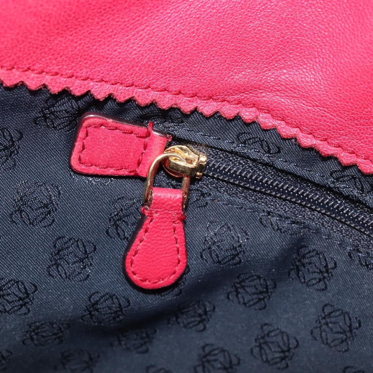 Loewe Tote Leather Pink Leather Tote Bag Bag (Pre-Owned)