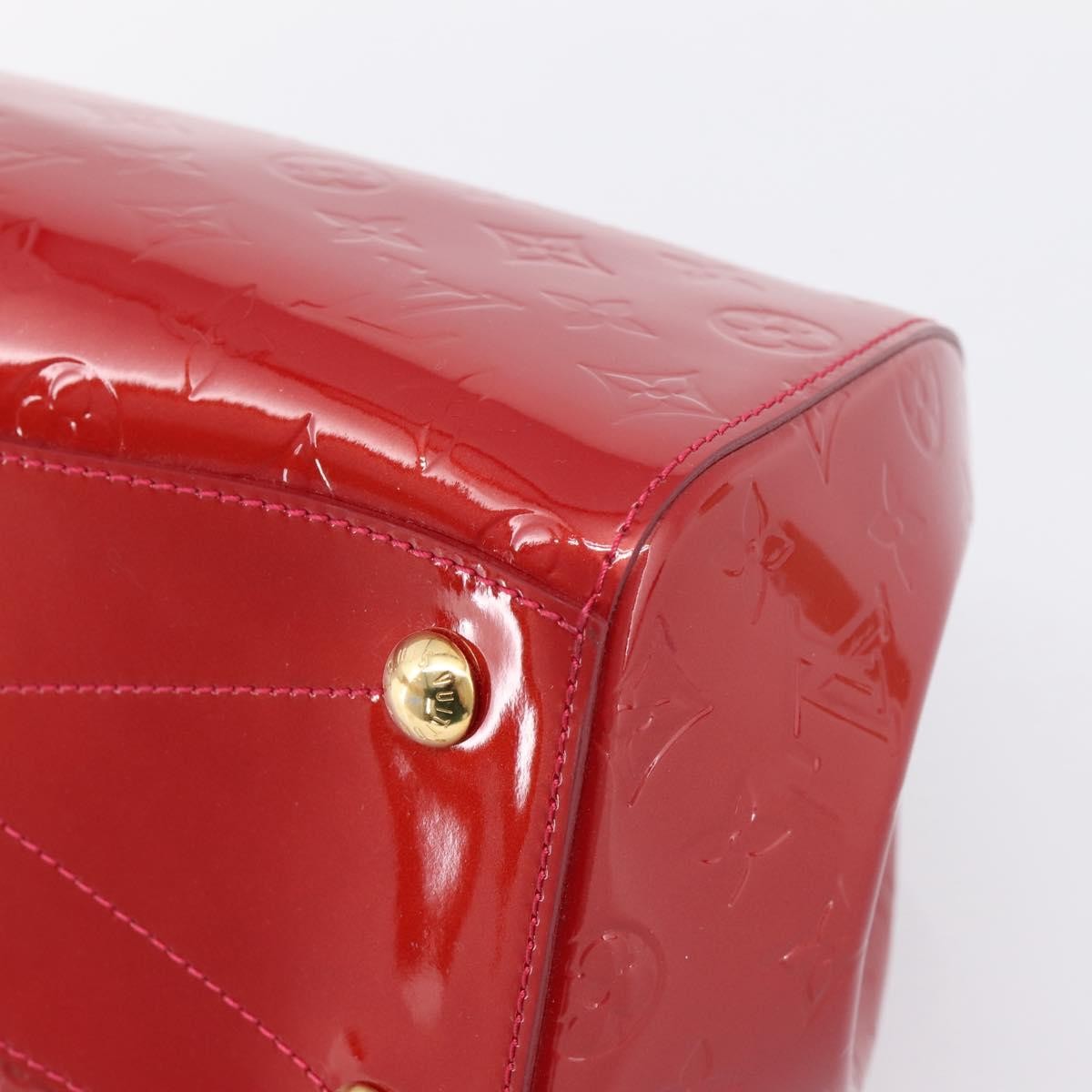 Louis Vuitton Montana Monogram Vernis Red Patent_Leather Handbag (Pre-Owned)