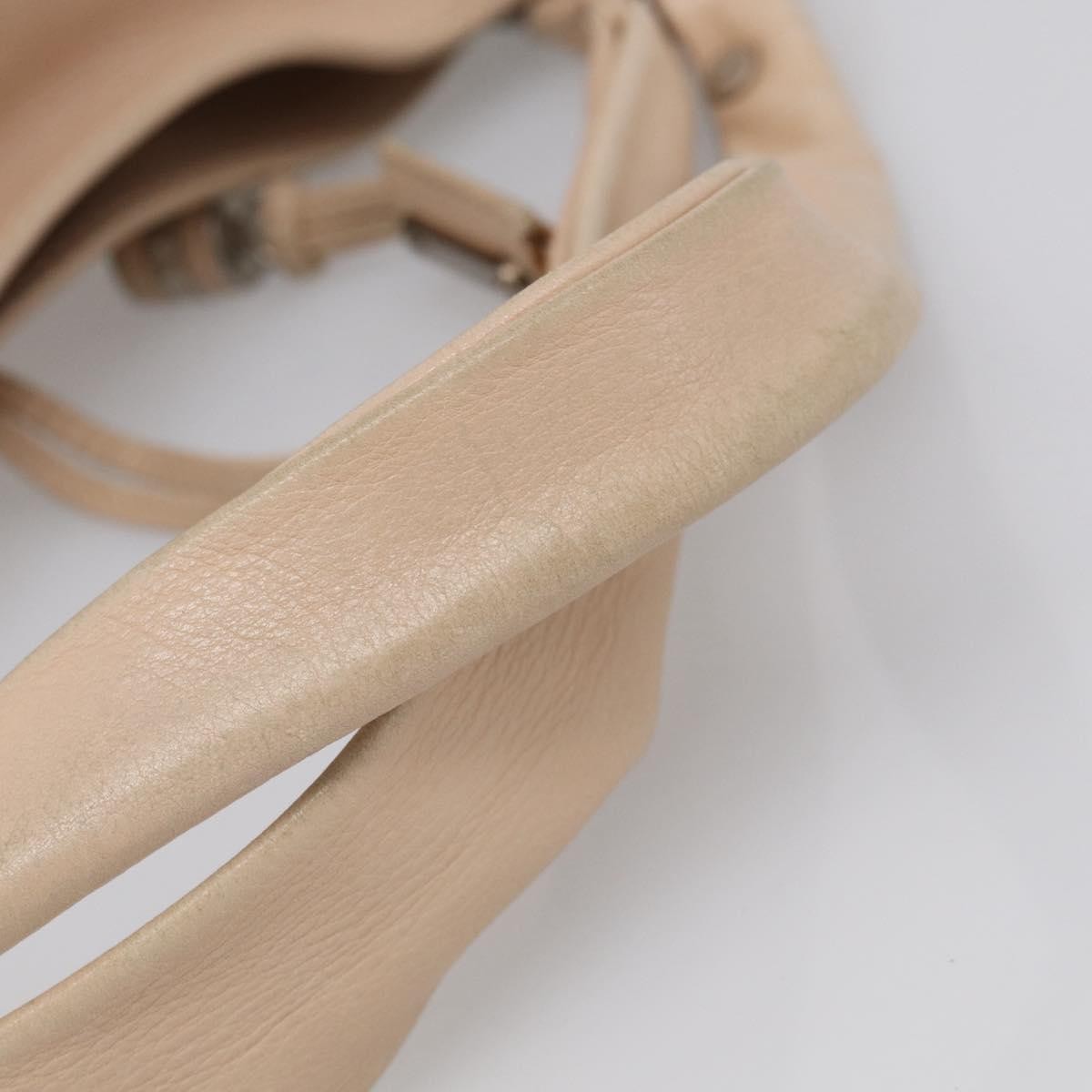 Celine Bittersweet Leather Beige Leather Handbag (Pre-Owned)