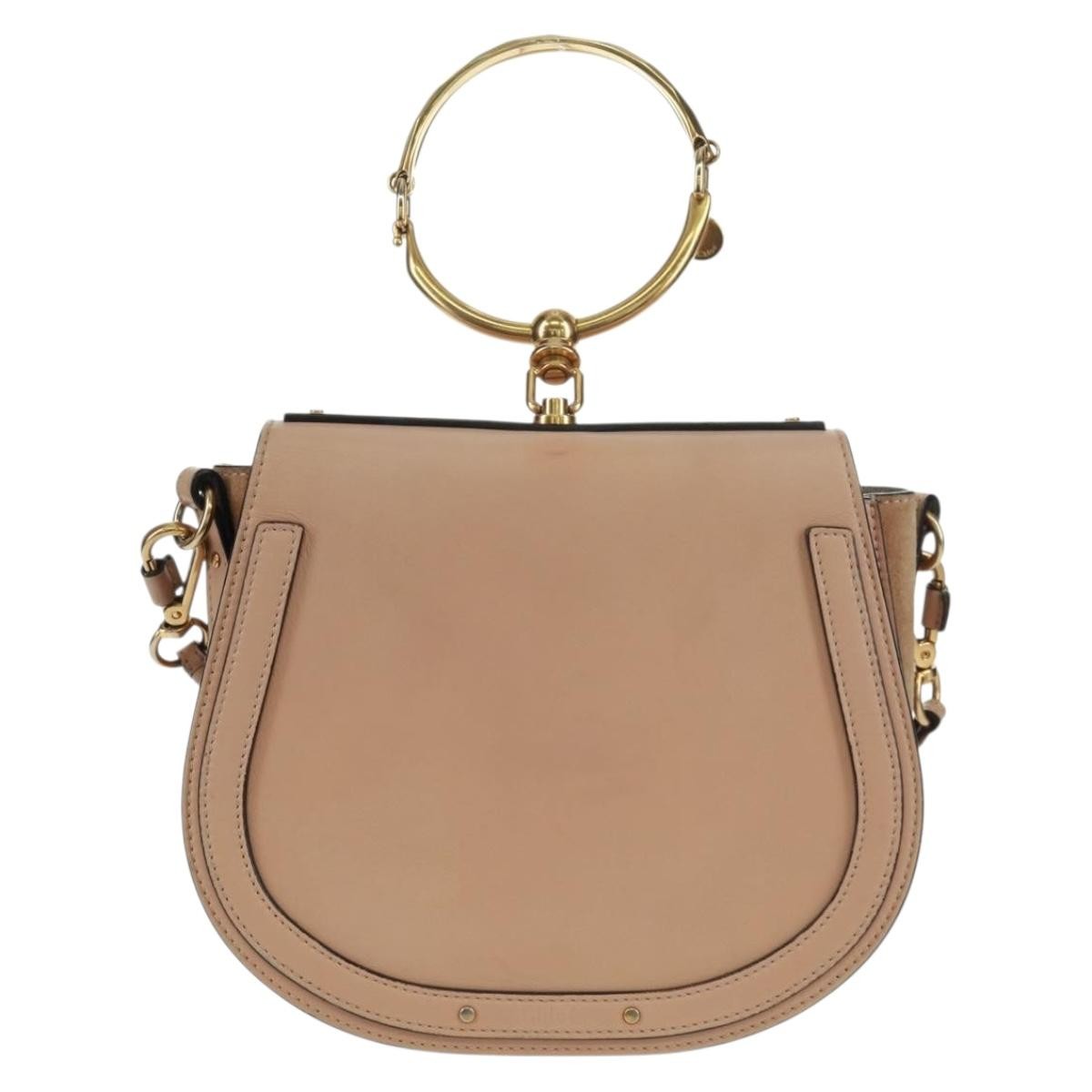 Chloe Nile Leather Pink Leather Handbag (Pre-Owned)