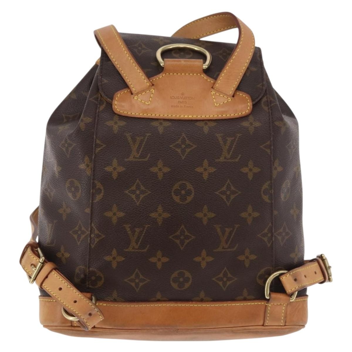 Louis Vuitton Vintage Montsouris Monogram Canvas Brown Canvas Backpack Bag (Pre-Owned)