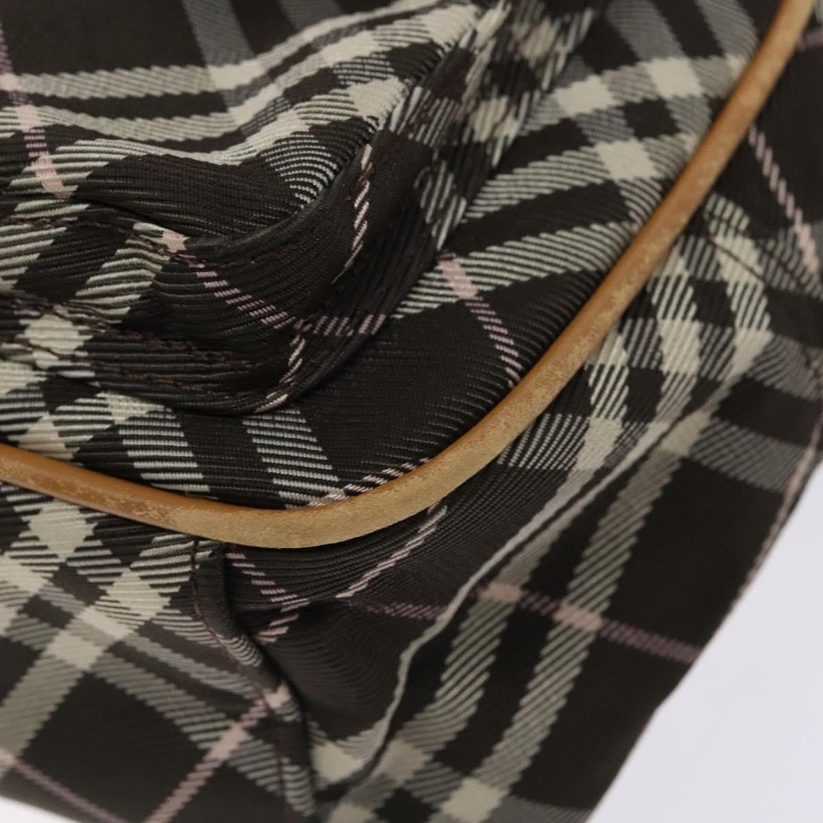Burberry Nova Check Blue Label Canvas Brown Canvas Shoulder Bag Bag (Pre-Owned)