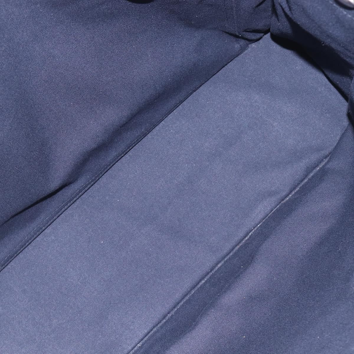 Hermes Fourre Tout Toile Navy Canvas Tote Bag Bag (Pre-Owned)