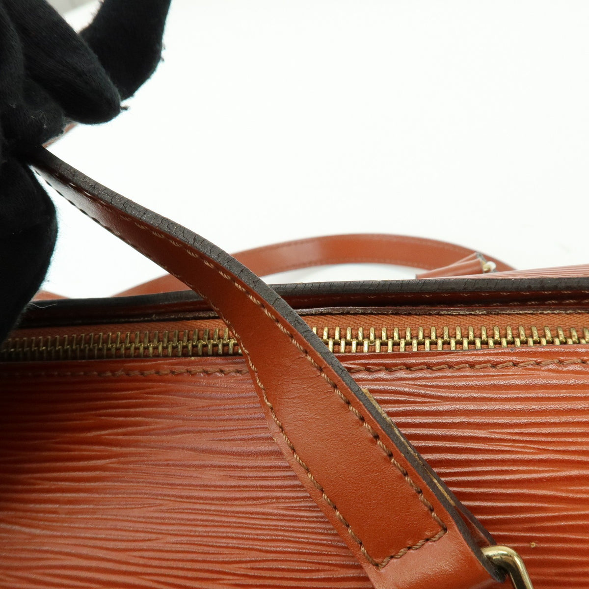 Louis Vuitton Soufflot Epi Leather Brown Leather Tote Bag Bag (Pre-Owned)