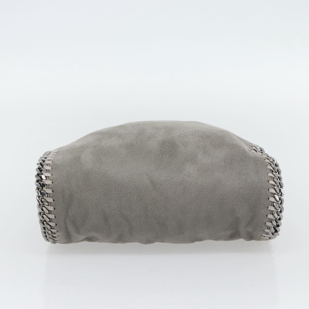 Stella Mccartney Falabella Fold Over Shaggy Deer Gray Polyester Shoulder Bag Bag (Pre-Owned)